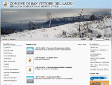 Tablet Screenshot of comune.sanvittoredellazio.fr.it